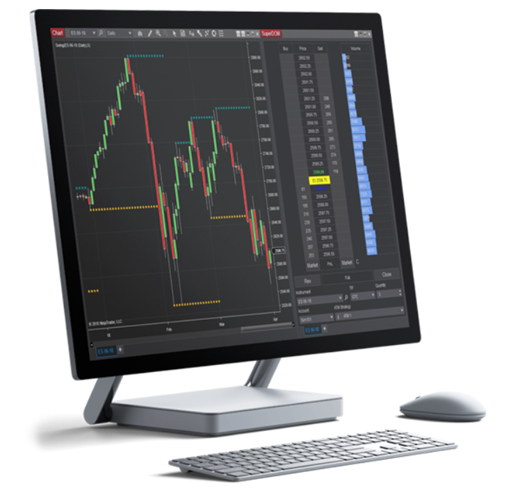 NinjaTrader screen